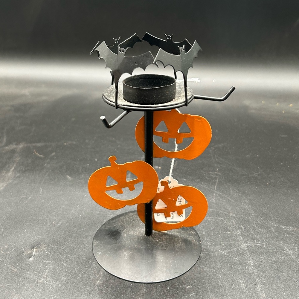 Halloween candle holder jack o lantern